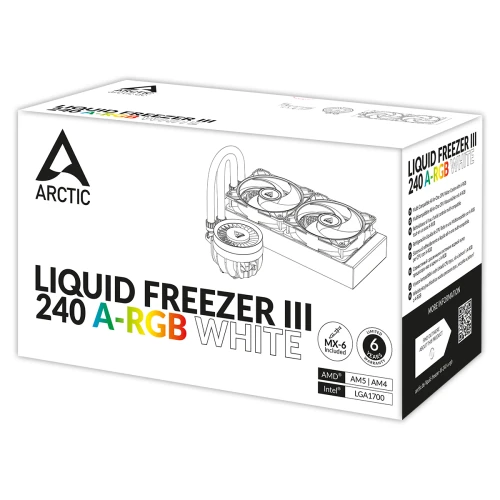 Chłodzenie wodne AiO Arctic Liquid Freezer III 240 ARGB White