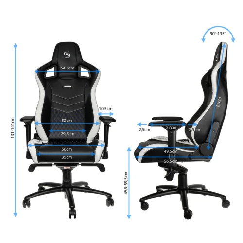 Fotel Dla Gracza Noblechairs EPIC SK Gaming Edition Black-White-Blue