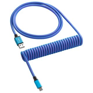 Kabel do klawiatury CableMod Classic Coiled Cable Galaxy Blue (USB-C do USB-A) 1.5m