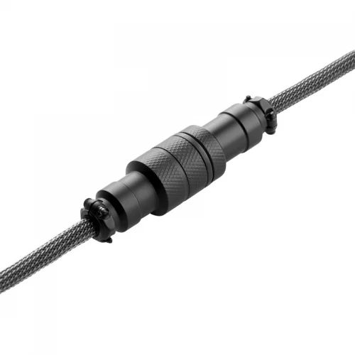 Kabel do klawiatury CableMod Pro Coiled Cable Carbon Grey (USB-C do USB-A) 1.5m