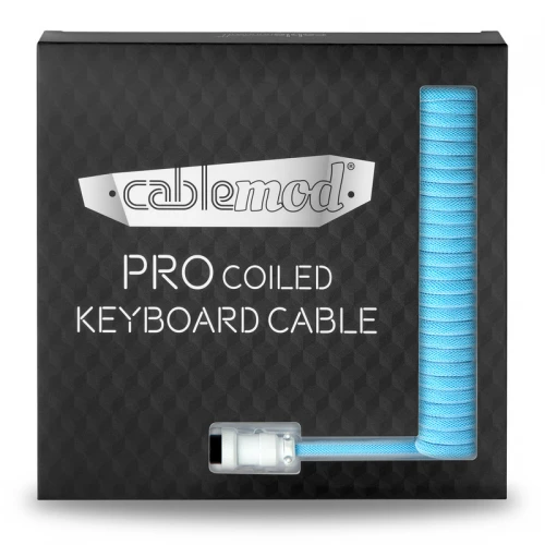 Kabel do klawiatury CableMod Pro Coiled Cable Cheesecake (USB-C do USB-A) 1.5m