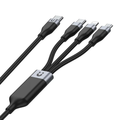 Kabel Unitek USB-C 3w1 USB-C, Lightning, microUSB do ładowania