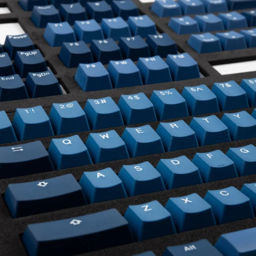 Keycapy Ducky Good In Blue PBT Double-Shot Keycap Set, US Layout