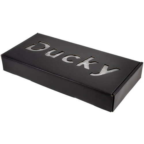 Keycapy Ducky Phantom Black PBT Double-Shot Keycap Set, US Layout - 108 keys