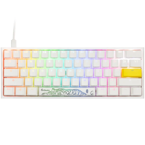 Klawiatura Ducky One 2 Pro Mini White Edition RGB - Gateron Yellow (US)