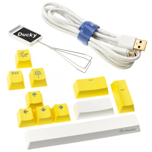 Klawiatura Ducky One 2 Pro Mini White Edition RGB - Kailh Red (US)
