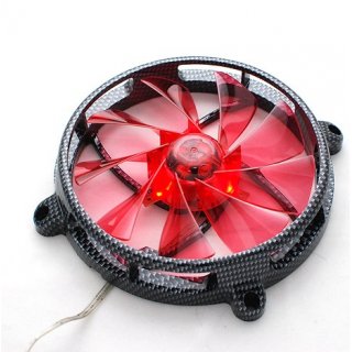 Wentylator Aerocool RS12 Carbon Fiber 120mm Czerwony