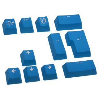 Zestaw klawiszy Double-Shot PBT - Niebieskie - 11 klawiszy