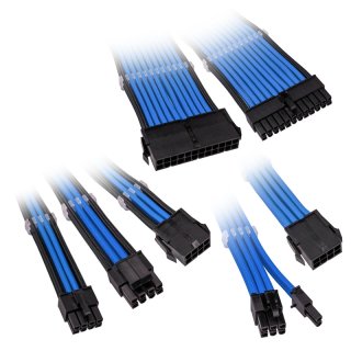 Zestaw przedłużaczy Kolink Core Adept Braided Cable Extension Kit - Blue