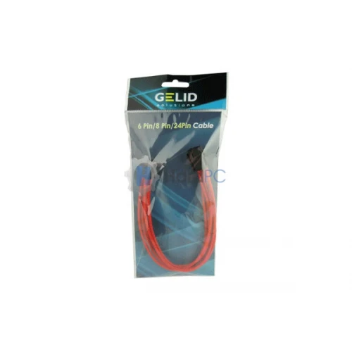 Przedłużacz Gelid PCI-E 6pin 30cm czerwony