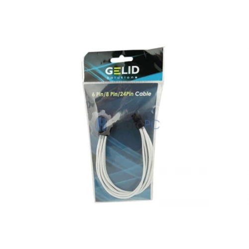 Przedłużacz Gelid PCI-E 6pin 30cm biały