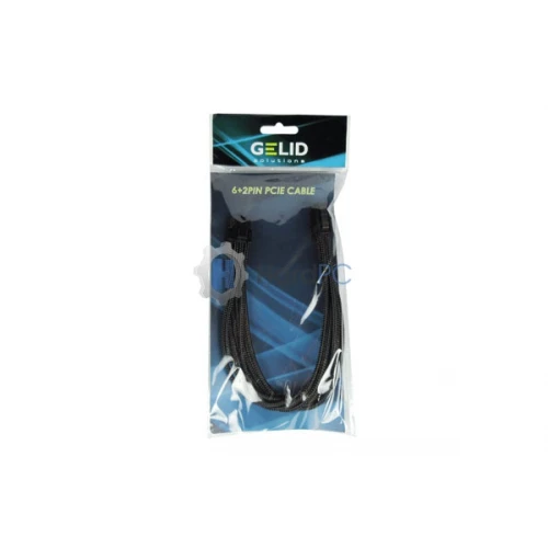 Przedłużacz Gelid PCI-E 6+2pin 30cm czarny