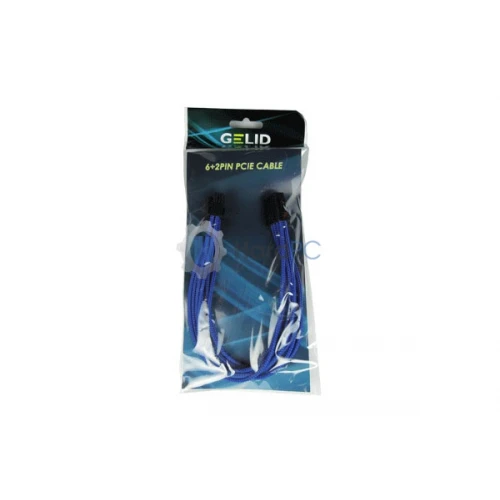 Przedłużacz Gelid PCI-E 6+2pin 30cm niebieski