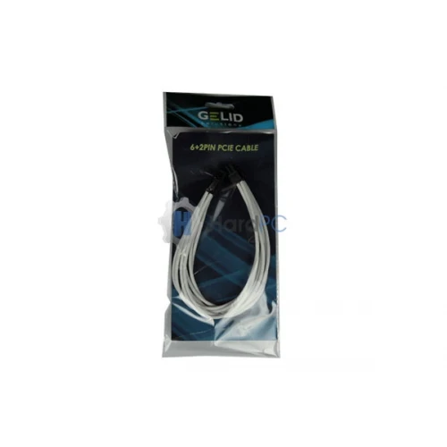Przedłużacz Gelid PCI-E 6+2pin 30cm biały