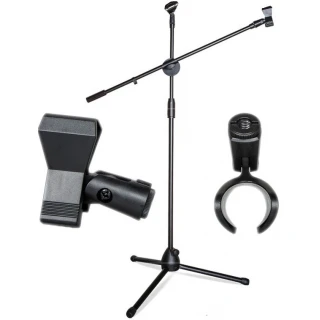 Statyw mikrofonowy 200cm + 2 uchwyty