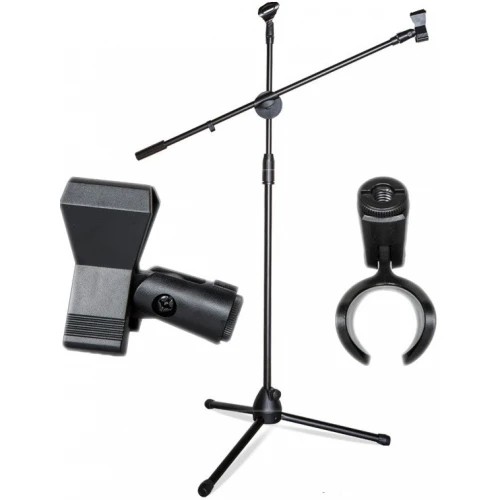 Statyw mikrofonowy 200cm + 2 uchwyty