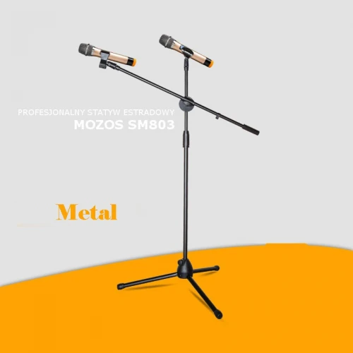 Statyw mikrofonowy 200cm + 2 uchwyty
