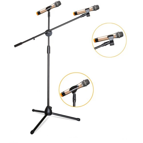 Statyw mikrofonowy 200cm + 2 uchwyty