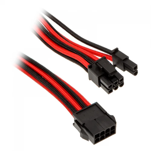 Przedłużacz Phanteks PCI-E 6+2-pin 50cm Czarno-Czerwony