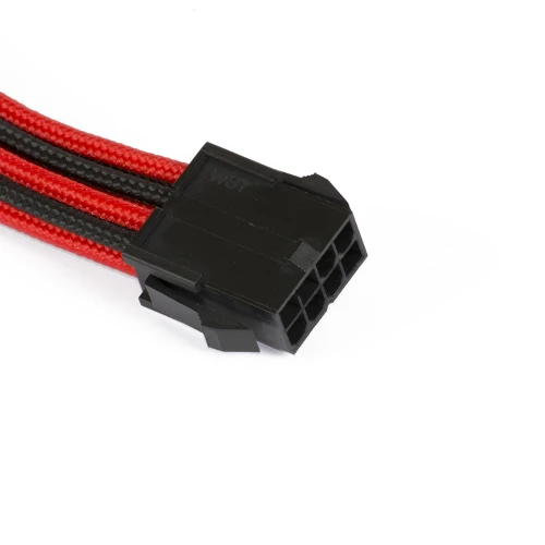 Przedłużacz Phanteks PCI-E 6+2-pin 50cm Czarno-Czerwony