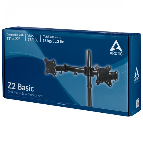 Podwójny uchwyt biurkowy na monitor Arctic Z2 Basic