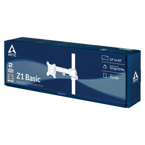 Uchwyt biurkowy na monitor Arctic Z1 Basic