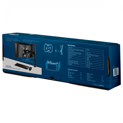 Uchwyt biurkowy na monitor Arctic Z1 Basic