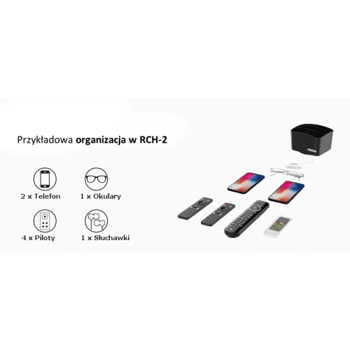 Organizer pojemnik na piloty MOZOS RCH-2 Czarny