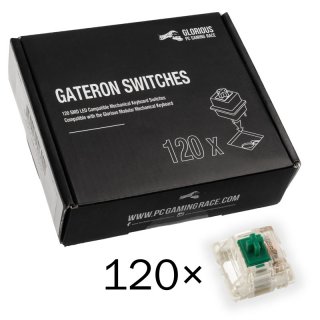 Przełączniki Glorious Gateron Green 120szt