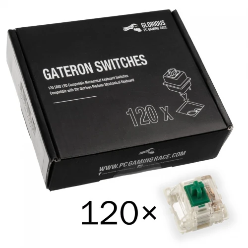 Przełączniki Glorious Gateron Green 120szt