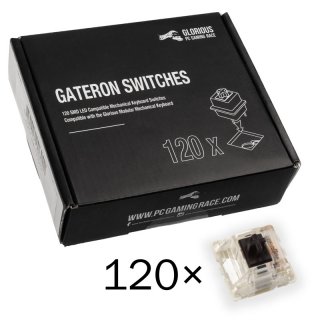 Przełączniki Glorious Gateron Black 120szt