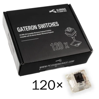 Przełączniki Glorious Gateron Black 120szt