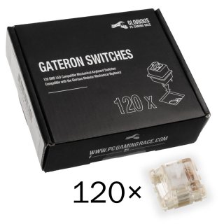 Przełączniki Glorious Gateron Clear 120szt