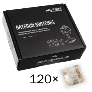 Przełączniki Glorious Gateron Clear 120szt