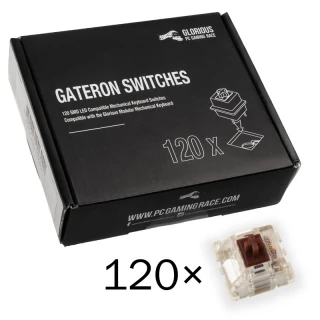 Przełączniki Glorious Gateron Brown 120szt