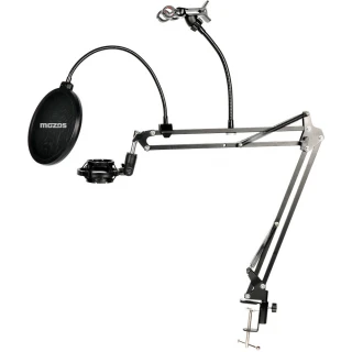 Zestaw Studyjny MOZOS MKIT-DESK (Ramię mikrofonowe, Pop-Filtr, Kosz)