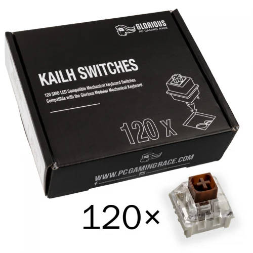Przełączniki Glorious Kailh Box Brown 120szt