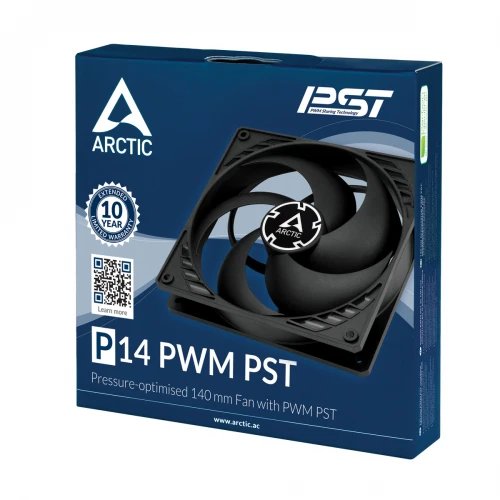 Wentylator Arctic P14 PWM PST 140mm Czarny