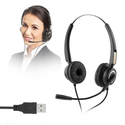 Słuchawki MOZOS VH510D USB z mikrofonem