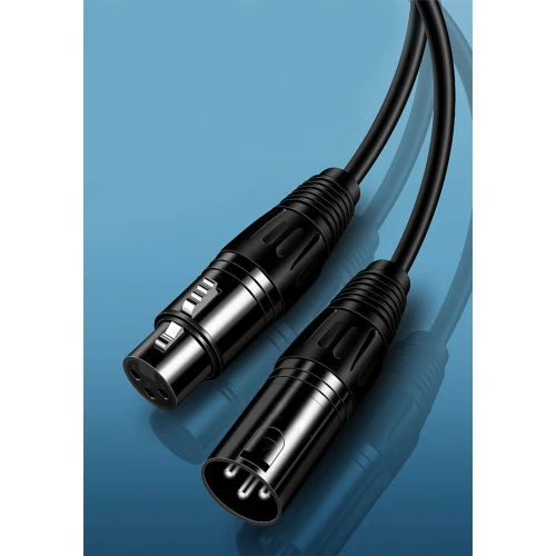 Kabel mikrofonowy XLR Wtyk-Gniazdo 3m Premium