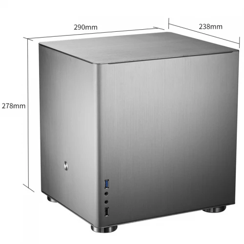 Obudowa Jonsbo V4 Micro-ATX Cube Silver