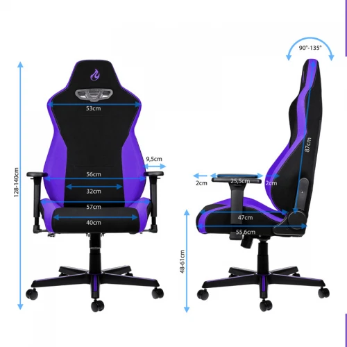 Fotel Dla Gracza Nitro Concepts S300 - Nebula Purple