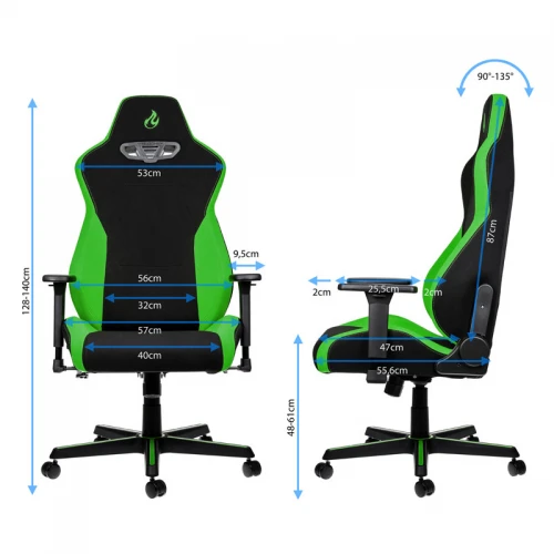 Fotel Dla Gracza Nitro Concepts S300 - Atomic Green