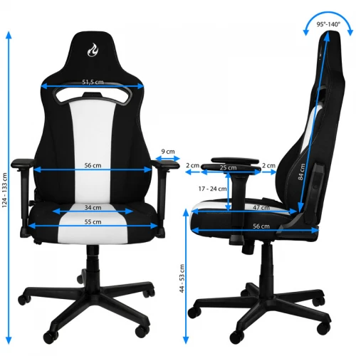 Fotel Dla Gracza Nitro Concepts E250 - Radiant White