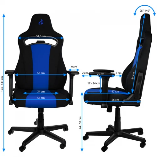 Fotel Dla Gracza Nitro Concepts E250 - Galactic Blue