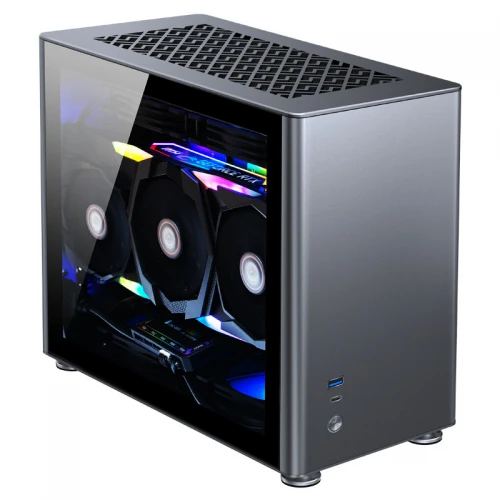 Obudowa Jonsbo A4 Mini-ITX Tempered Glass Gray