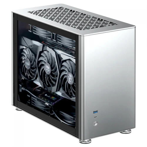 Obudowa Jonsbo A4 Mini-ITX Tempered Glass Silver