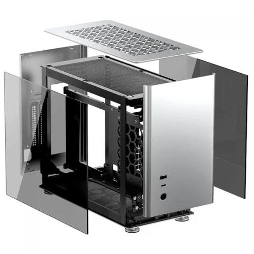 Obudowa Jonsbo A4 Mini-ITX Tempered Glass Silver