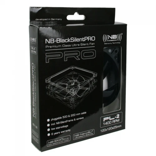Wentylator NoiseBlocker BlackSilent Pro Fan PL2 - 120mm