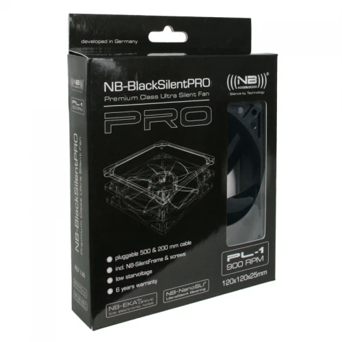 Wentylator NoiseBlocker BlackSilent Pro Fan PL1 - 120mm